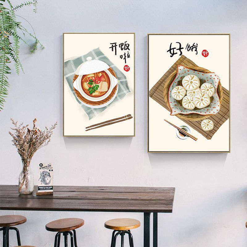 中国和風食品猫引用ポスタープリント東洋キッチン壁アート写真ホ - Japanese Restaurant Lifestyle のレビューと価格